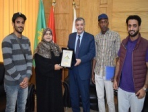 "All facilities will be provided to foreign students without ruining the educational process" says EL-Magraby during his meeting with Moroccan and the Omani cultural attaché