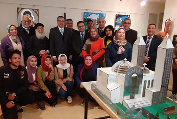 El Saeed opens Coptic arts Aesthetics Exhibition at Faculty of Specific Education