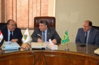 EL-Kady meets with the president of EL-Sadat University