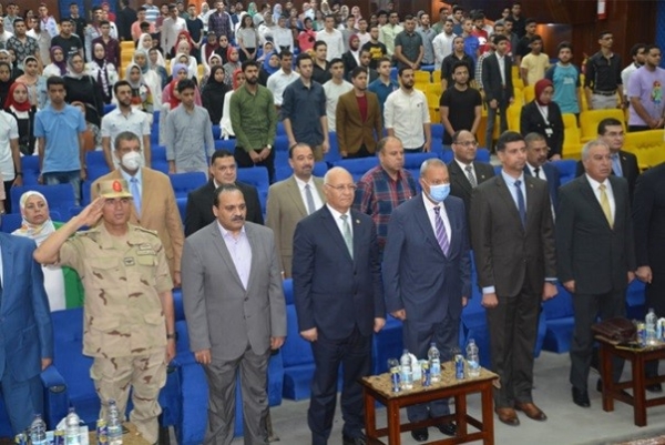 Qualubia governor and Benha University president attends the University&#039;s ceremony of the great June revolution