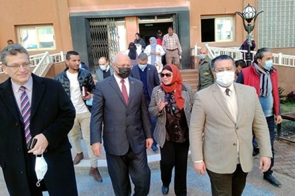 Benha University President inspects Progress of Work and Renovations at Benha University Hospital