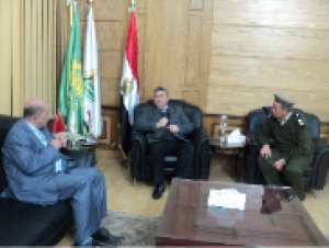 The University President hosts EL-Qulubia Security Director