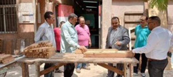 Benha University Vice President for Education and Student Affairs inspects maintenance work in university cities in Kafr Saad