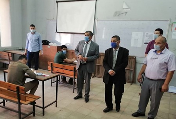 Almaghrabi inspects the Exams at the Faculty of Engineering, Shubra