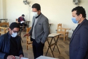 El Gizawy inspects the First Semester Exams at Faculty of Applied Arts