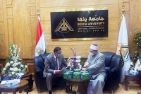 BU President hosts Deputy of Endowments Ministry in Qalyubia